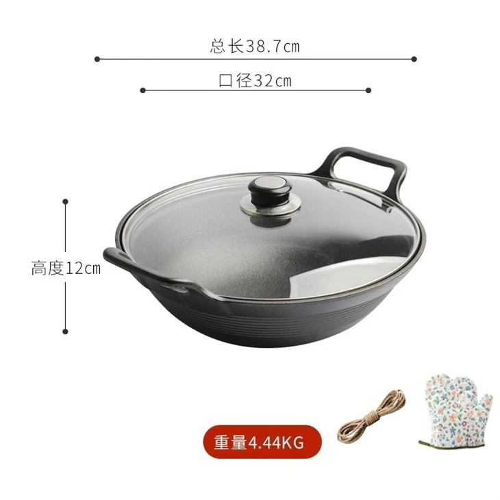 Cast-iron Pot With Wooden Lid
