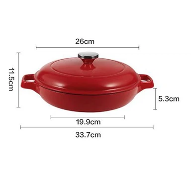 Tava od crvenog lijevanog željeza